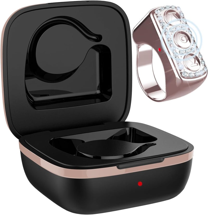 GEVO Remote Control Page Turner for TikTok - Bluetooth Scrolling Ring for iPhone iPad Android Ebook Reading, Camera Video Shutter for Smart Phone (Rose Gold) - Image 1